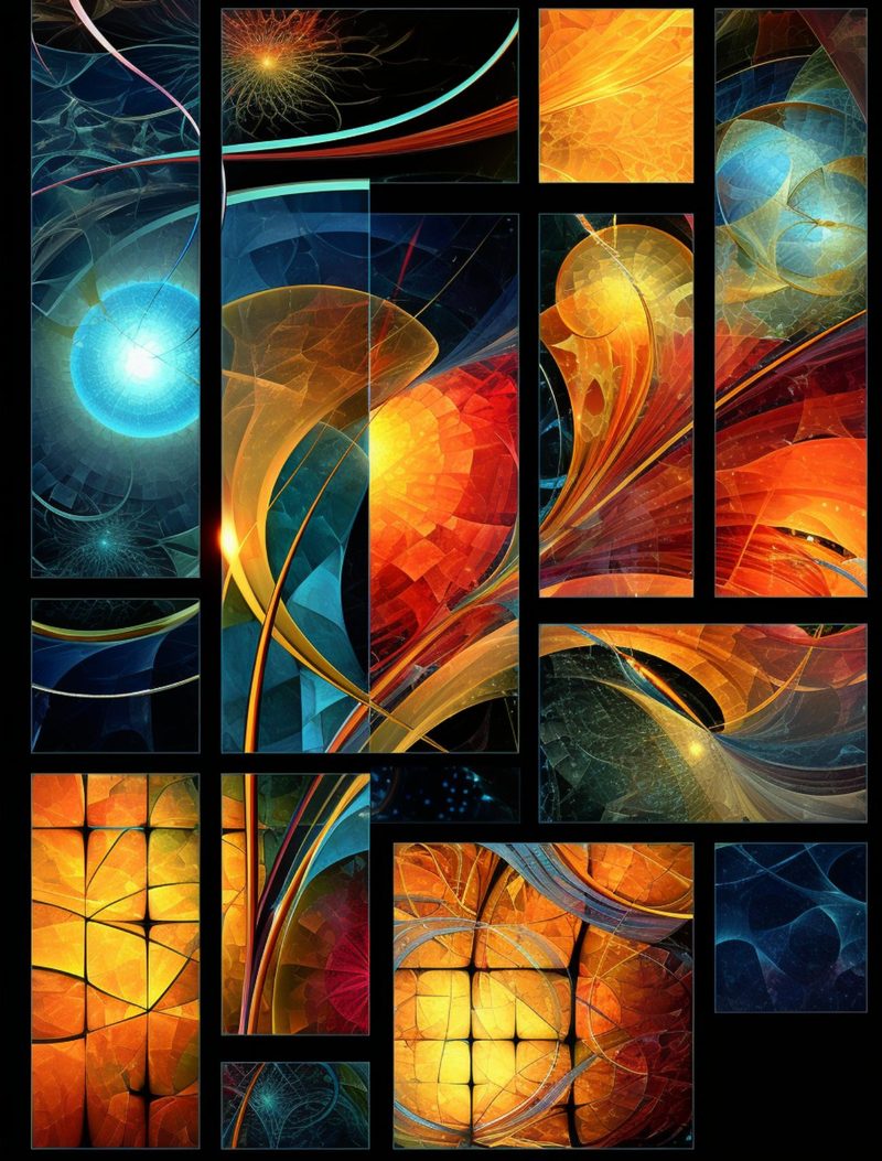 Abstraction Menagerie eBook page 109 — abstract energy, cosmic, digital art