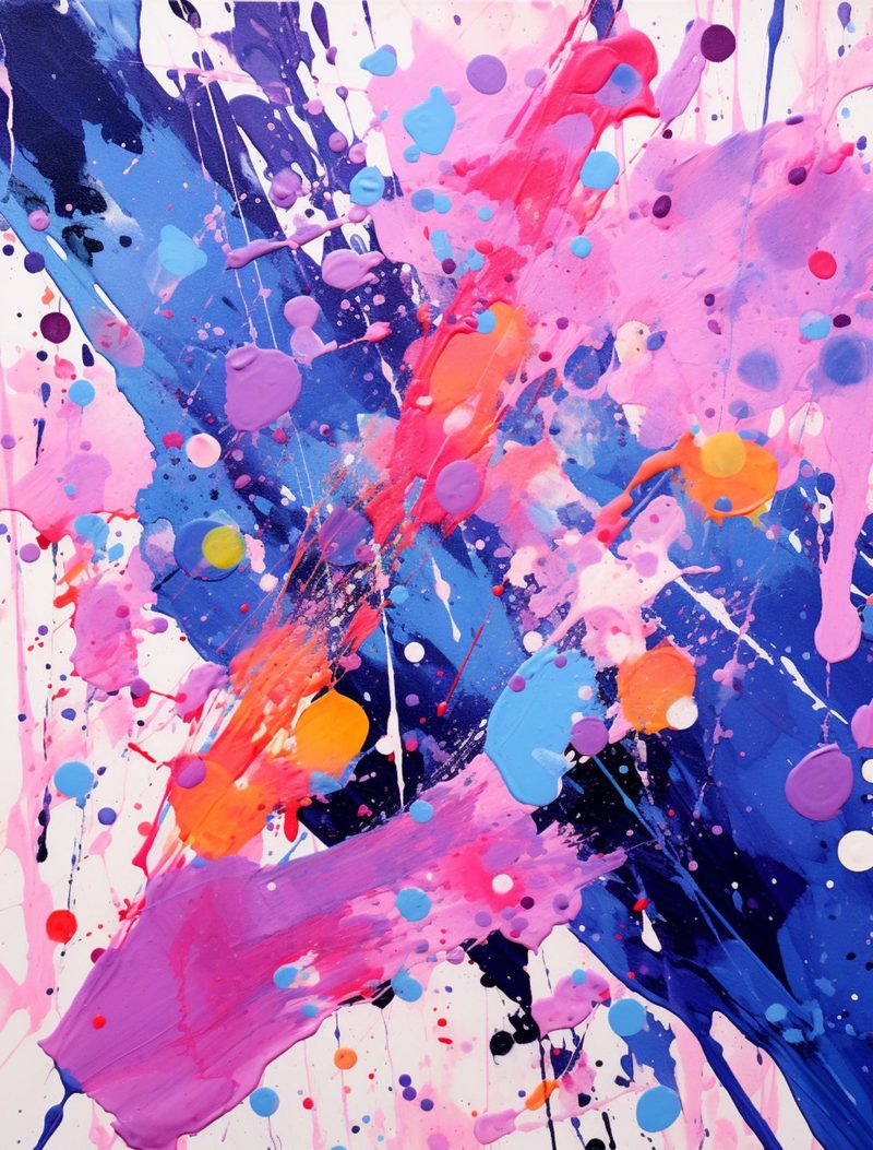 Abstraction Menagerie eBook page 13 — abstract art, modern collage, vibrant color