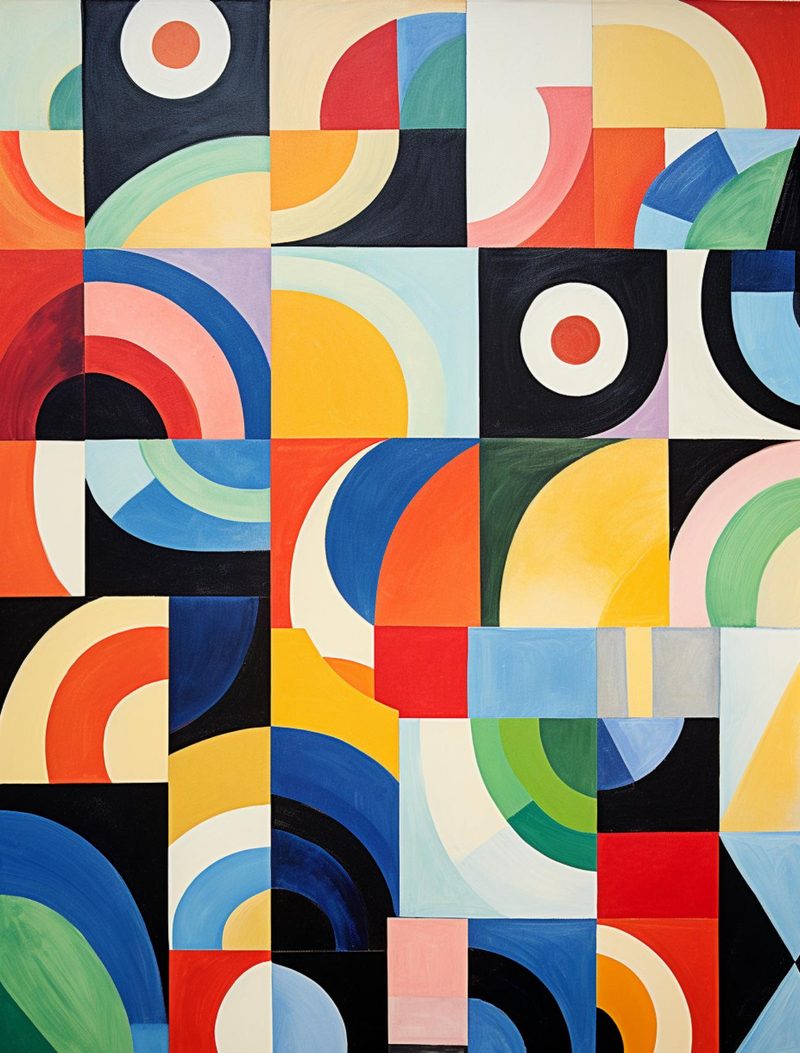 Abstraction Menagerie eBook page 19 — geometric art, mid-century modern, abstract circles