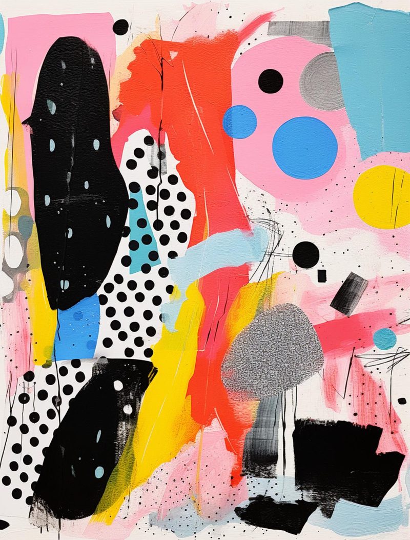 Abstraction Menagerie eBook page 7 — abstract-art, mixed-media, modern-collage