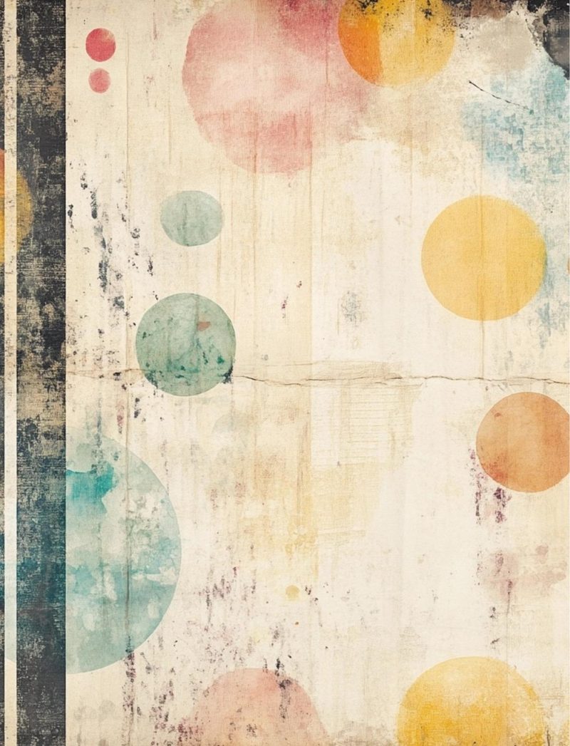 Back That Art Up eBook page 74 — abstract watercolor, vintage collage, dreamy aesthetic