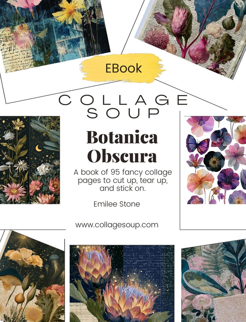 Botanica Obscura — Midnight Garden Collage Papers eBook page 1 — [object Object]