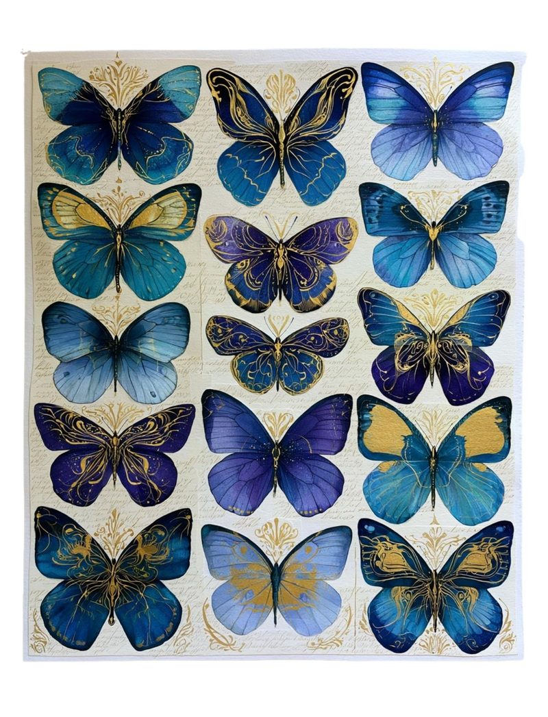 Botanica Obscura — Midnight Garden Collage Papers eBook page 10 — [object Object]