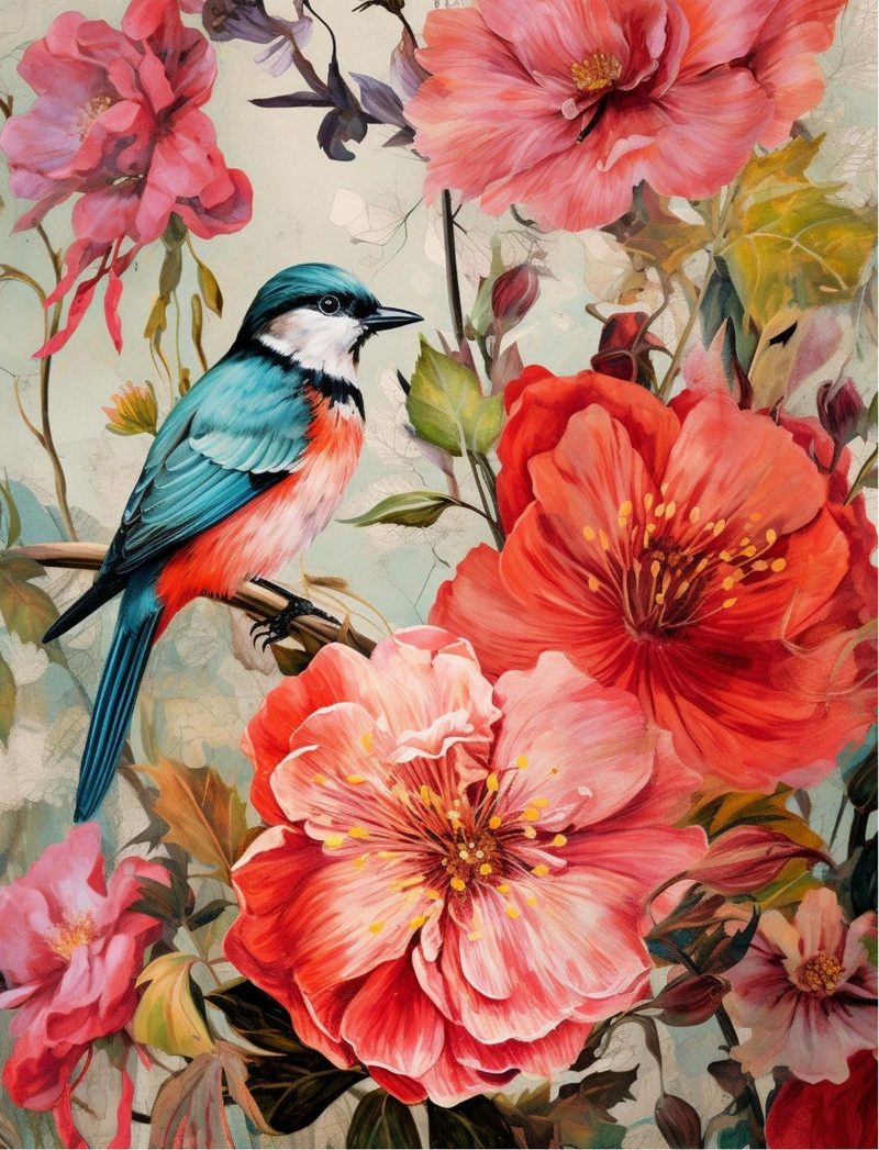 Botanica Obscura — Midnight Garden Collage Papers eBook page 17 — [object Object]