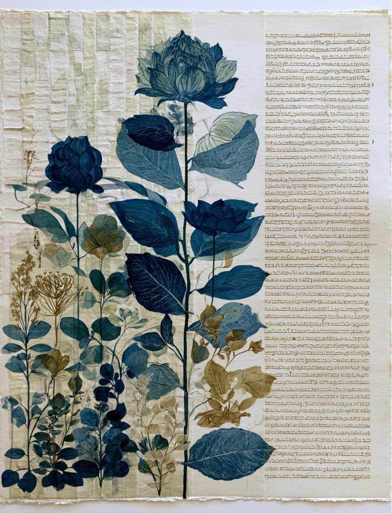 Botanica Obscura — Midnight Garden Collage Papers eBook page 28 — [object Object]