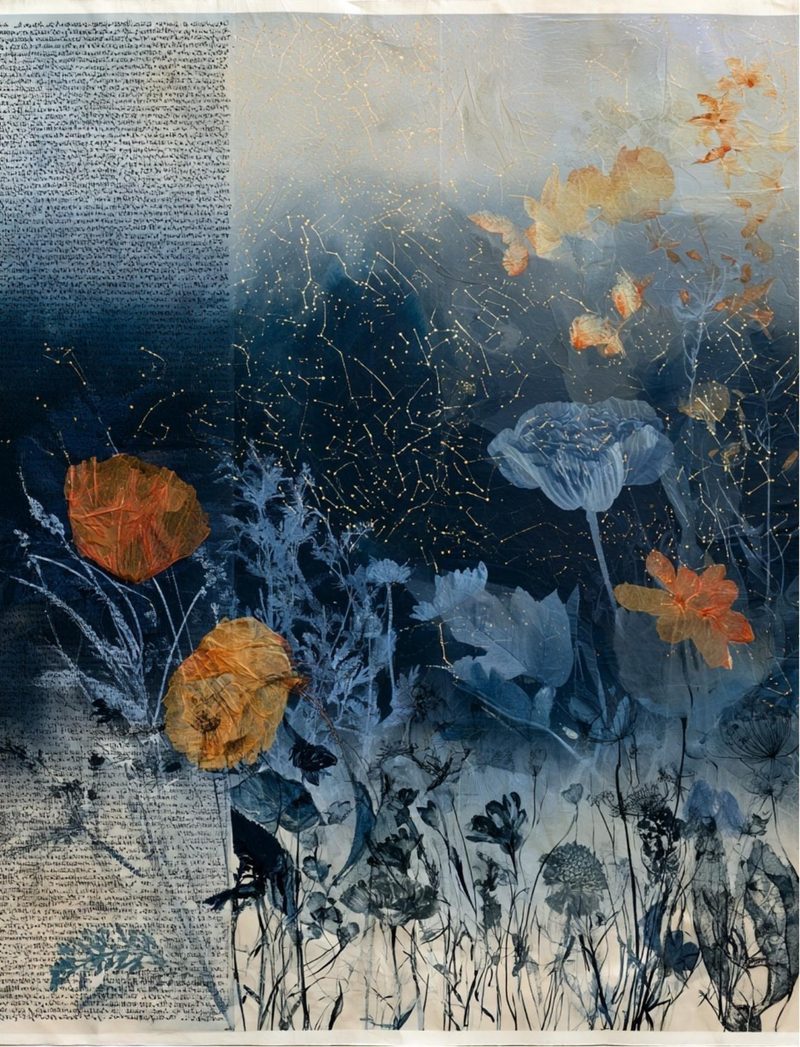 Botanica Obscura — Midnight Garden Collage Papers eBook page 29 — [object Object]