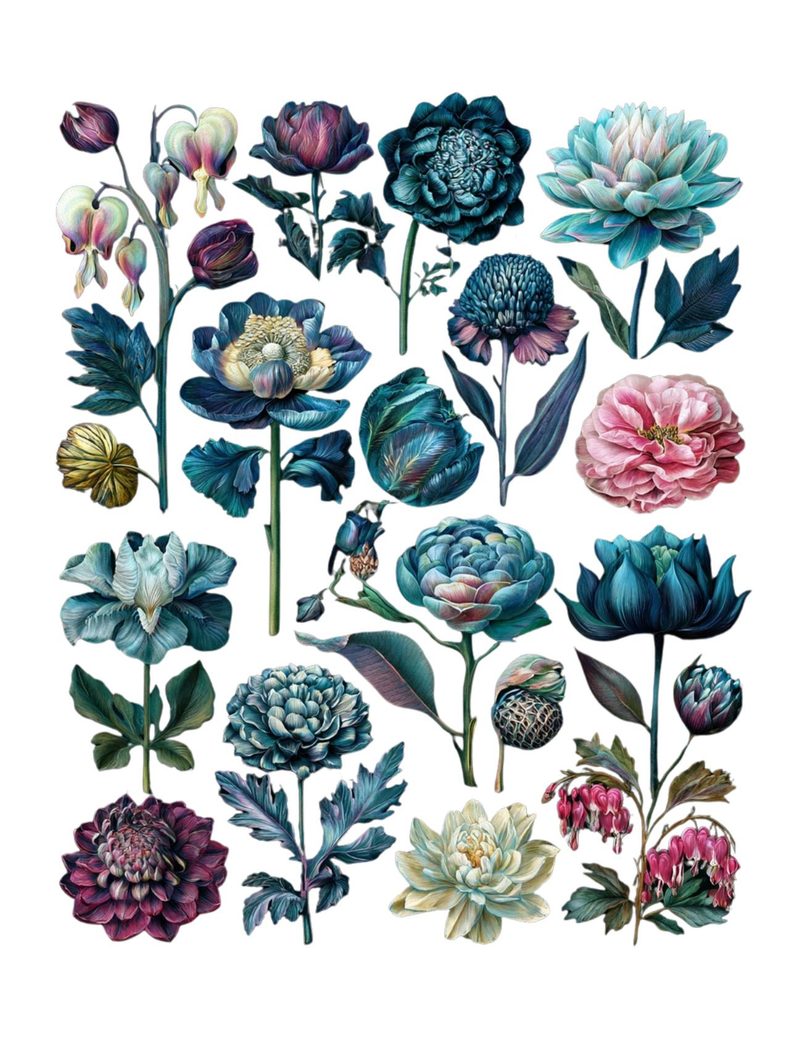 Botanica Obscura — Midnight Garden Collage Papers eBook page 32 — [object Object]