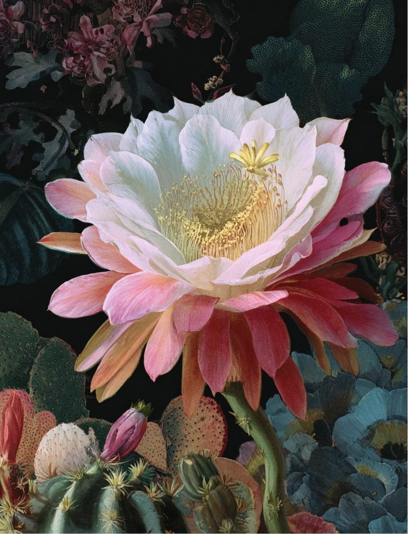 Botanica Obscura — Midnight Garden Collage Papers eBook page 39 — [object Object]