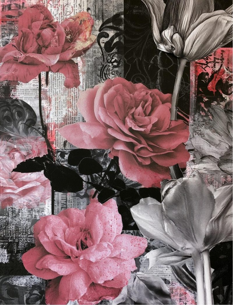 Botanica Obscura — Midnight Garden Collage Papers eBook page 41 — [object Object]