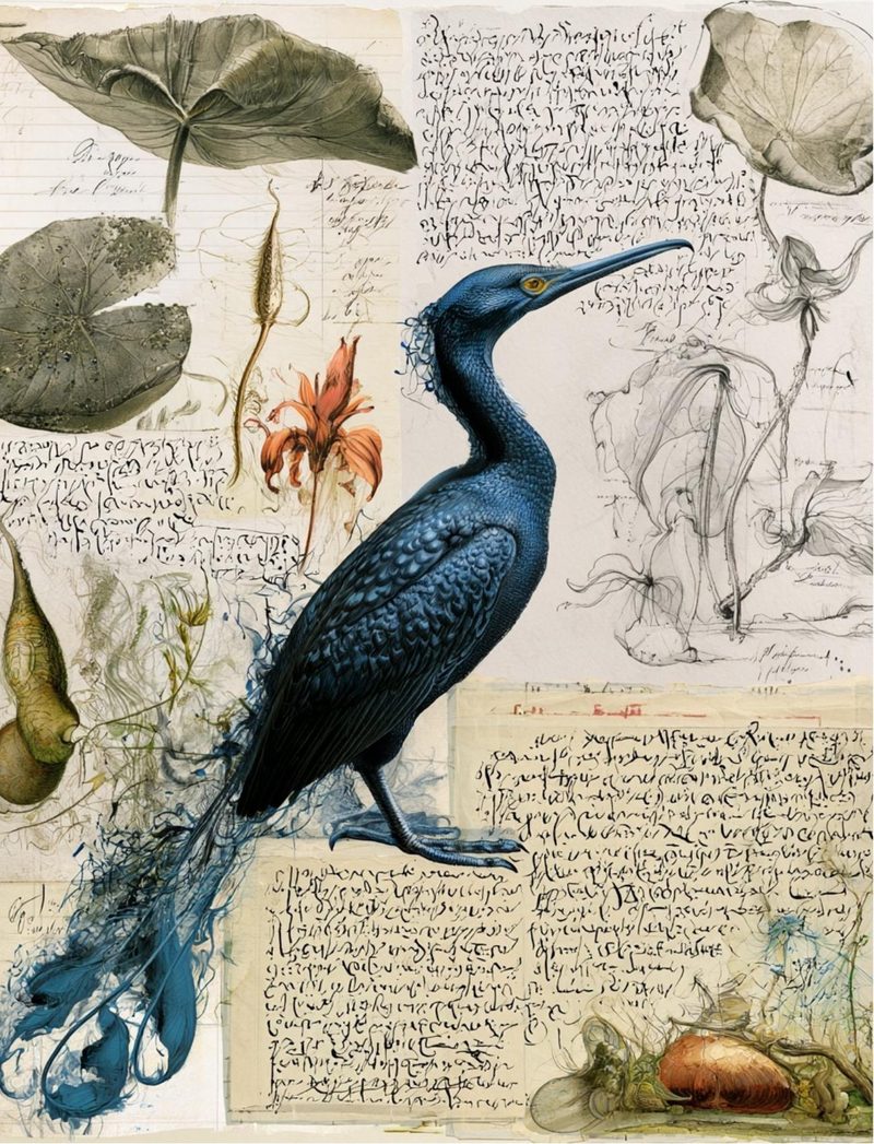 Botanica Obscura — Midnight Garden Collage Papers eBook page 43 — [object Object]