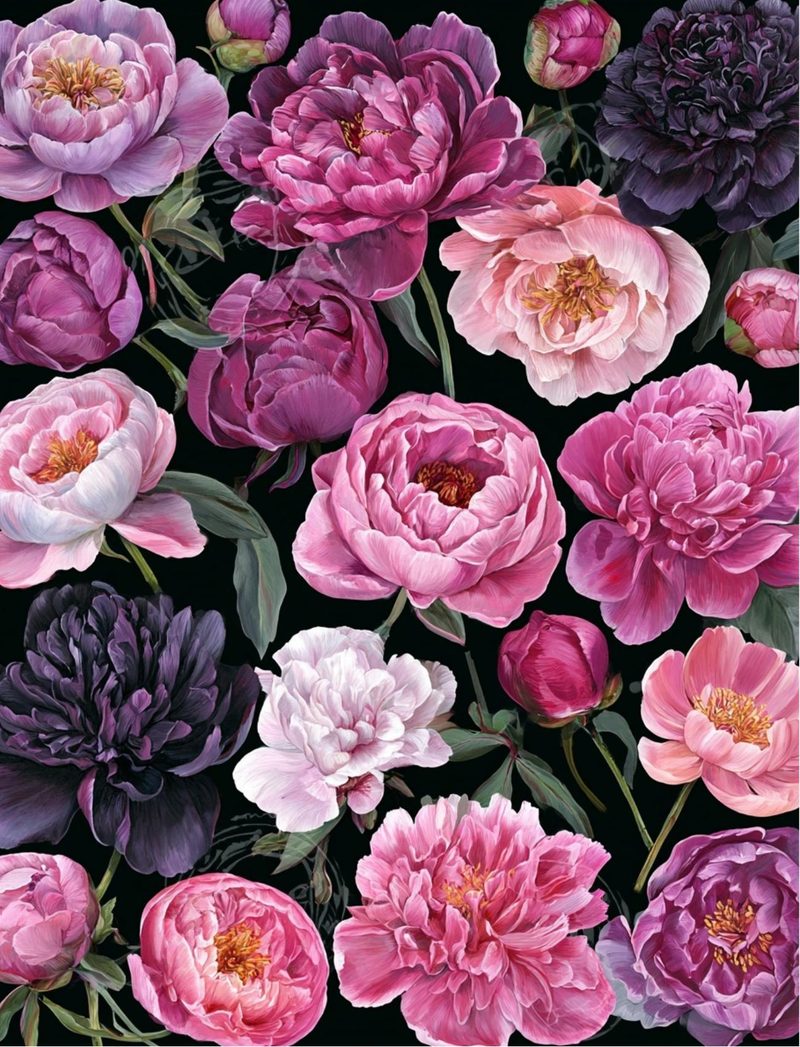 Botanica Obscura — Midnight Garden Collage Papers eBook page 47 — [object Object]