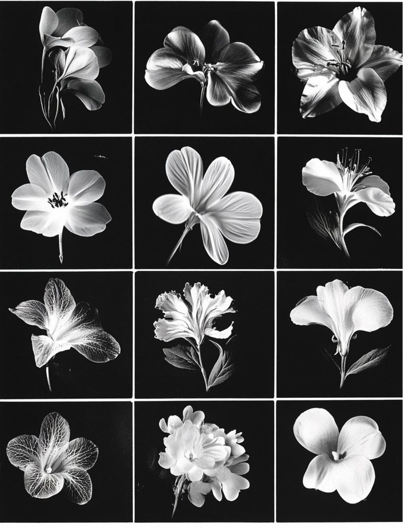 Botanica Obscura — Midnight Garden Collage Papers eBook page 49 — [object Object]