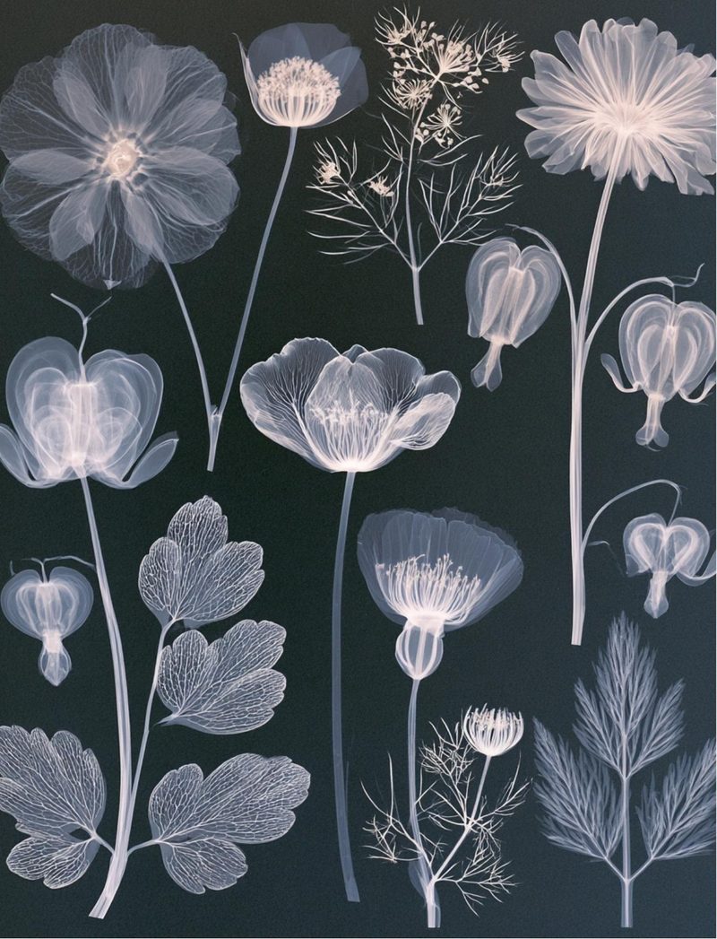 Botanica Obscura — Midnight Garden Collage Papers eBook page 68 — [object Object]