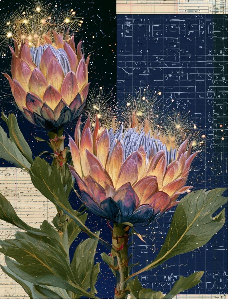 Botanica Obscura — Midnight Garden Collage Papers eBook page 7 — [object Object]