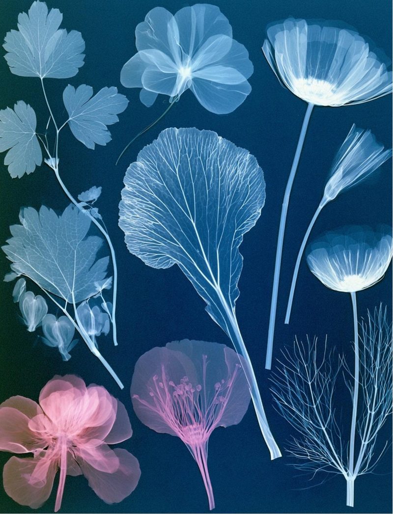 Botanica Obscura — Midnight Garden Collage Papers eBook page 73 — [object Object]