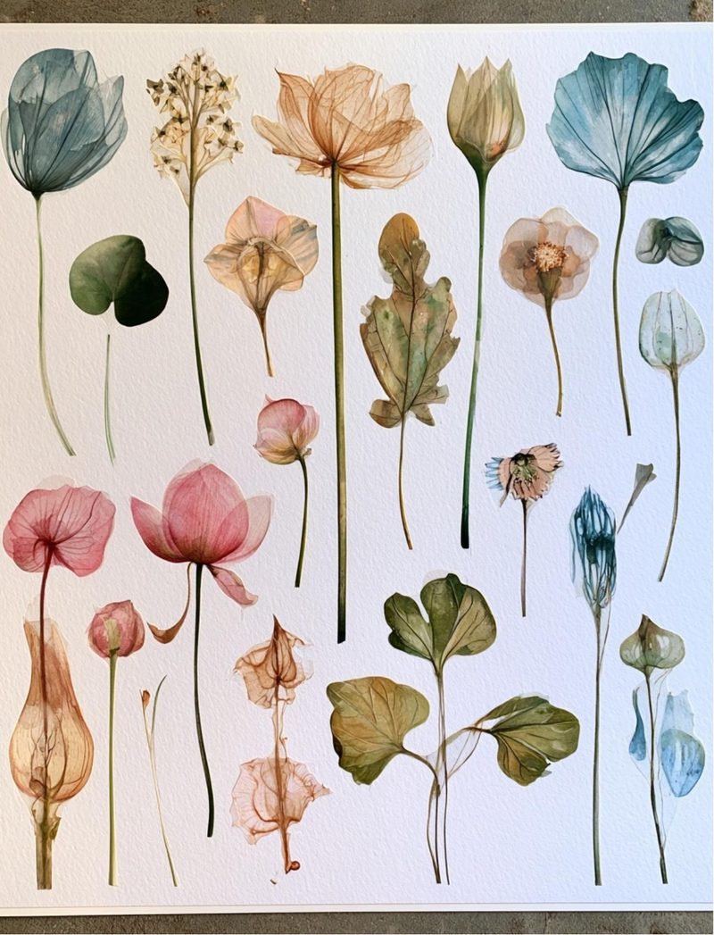 Botanica Obscura — Midnight Garden Collage Papers eBook page 78 — [object Object]