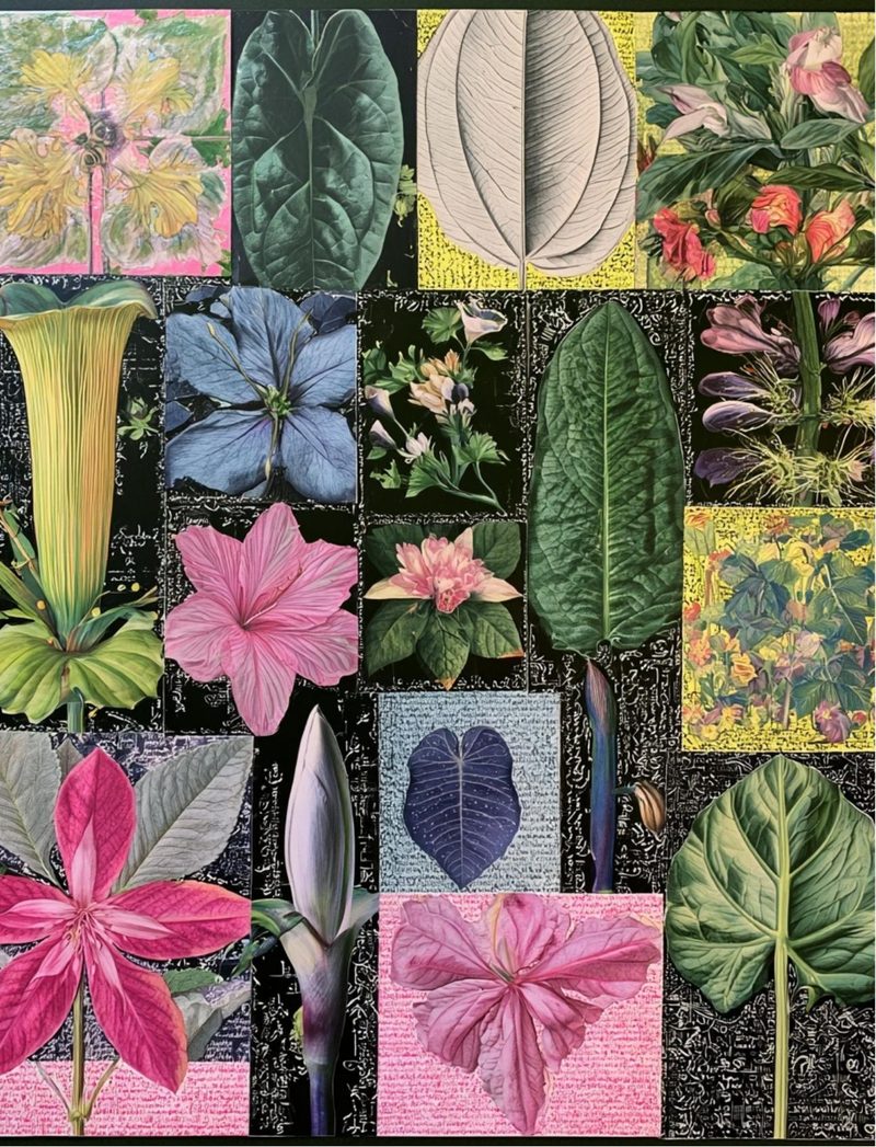 Botanica Obscura — Midnight Garden Collage Papers eBook page 79 — [object Object]