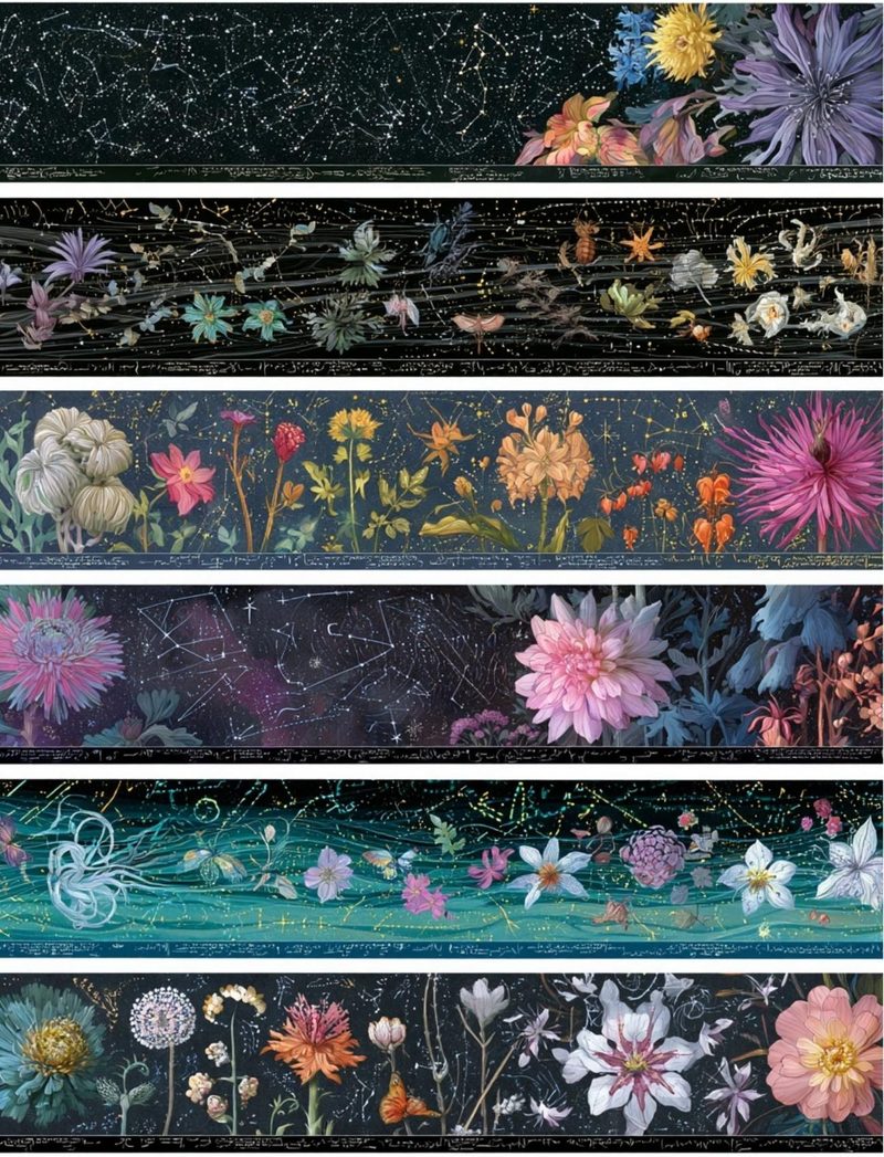 Botanica Obscura — Midnight Garden Collage Papers eBook page 82 — [object Object]