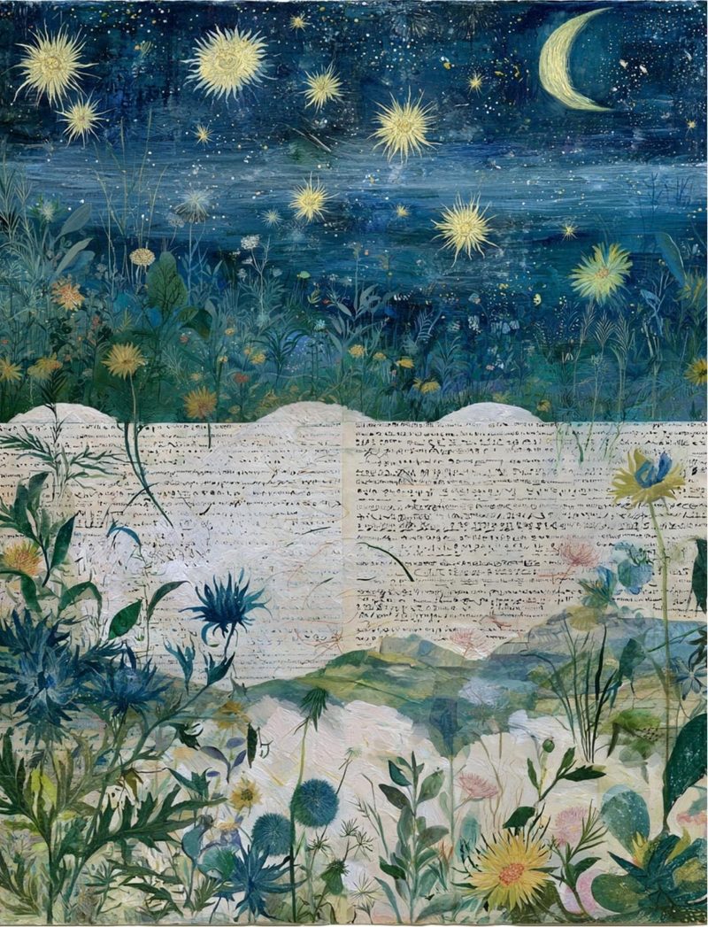 Botanica Obscura — Midnight Garden Collage Papers eBook page 83 — [object Object]