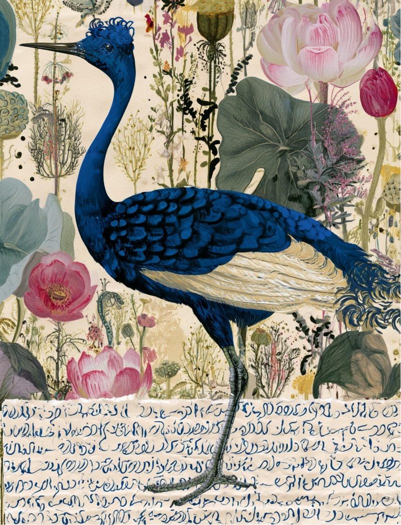 Botanica Obscura — Midnight Garden Collage Papers eBook page 85 — [object Object]