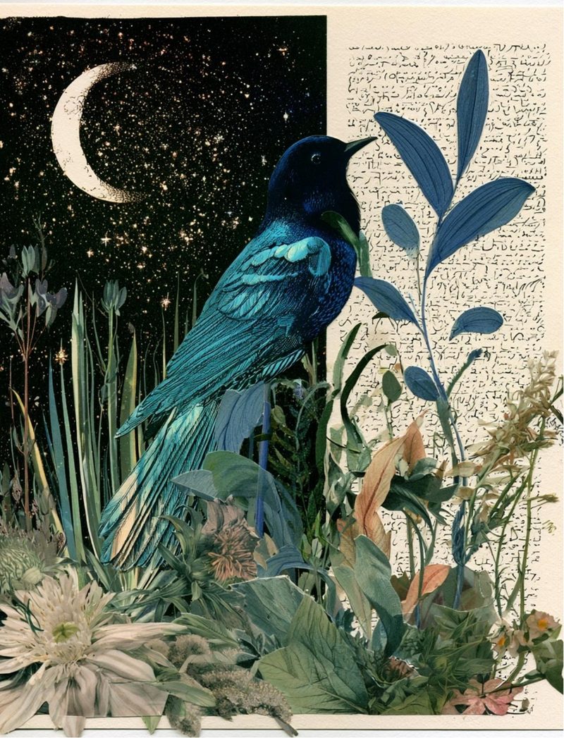 Botanica Obscura — Midnight Garden Collage Papers eBook page 87 — [object Object]