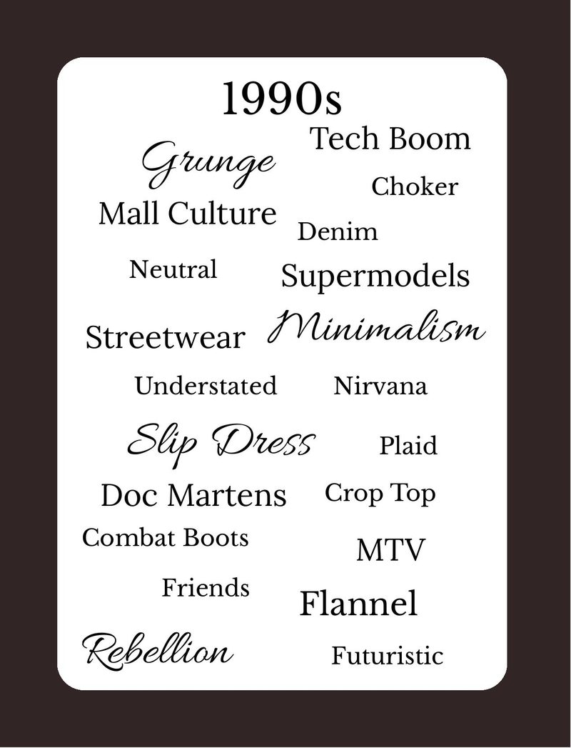 Collage Couture eBook page 77 — 1990s nostalgia, grunge aesthetic, decade style guide