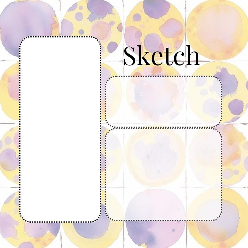 Creative Heroine Vol. II eBook page 84 — abstract watercolor, sketch page, pastel circles
