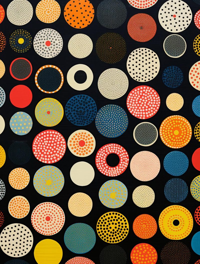 Dot, Dot, Dot eBook page 16 — mid-century modern, geometric pattern, polka dots