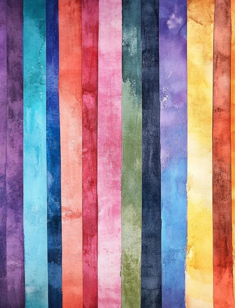 Dressed To Be Wild eBook page 92 — rainbow background, watercolor gradient, color palette inspiration