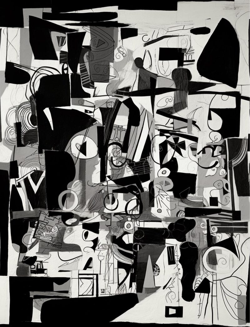 Duck Duck Goose eBook page 11 — abstract art, cubism, modern composition