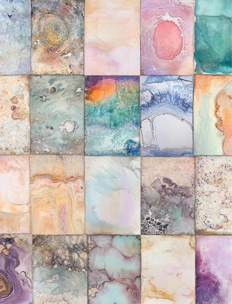 Everything & Nothing eBook page 20 — watercolor-backgrounds, junk-journal-pages, mixed-media-collage