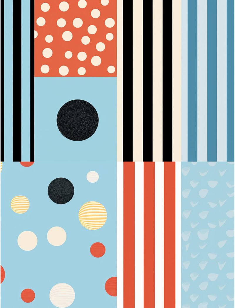 Fairytales & Such eBook page 42 — mid-century modern, geometric patterns, retro design