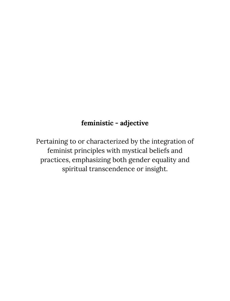 Feministic eBook page 3 — feminism, spirituality, gender equality