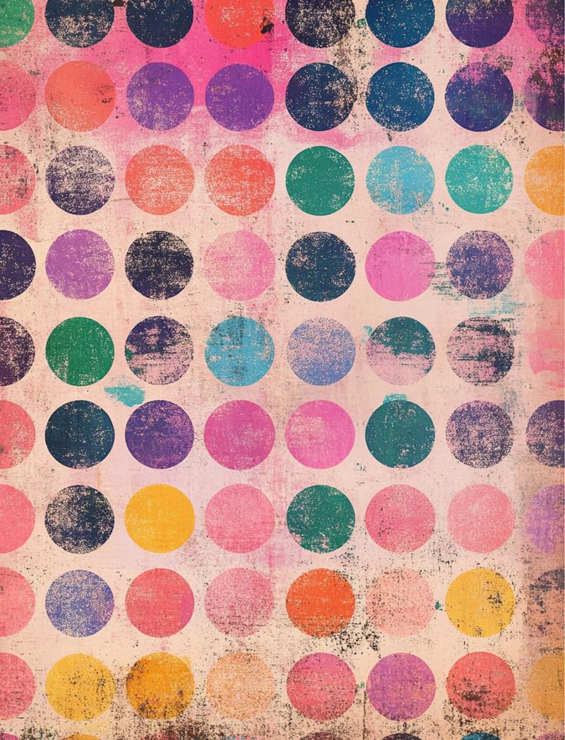 Punk Collage Girls — Free eBook Download page 12 — polka dot, vintage pattern, retro design