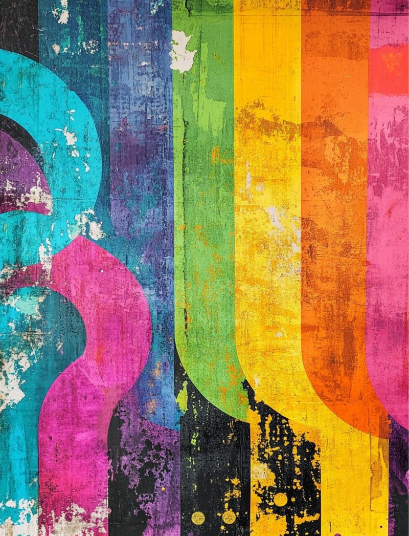Fundamentals Bundle eBook Pack Essential Collage Collection For Every Artist S Library 420 Pages 1 page 41 — rainbow art, urban graffiti, bold abstract