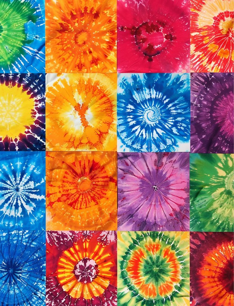 Good Vibrations eBook page 78 — tie-dye, abstract burst, psychedelic