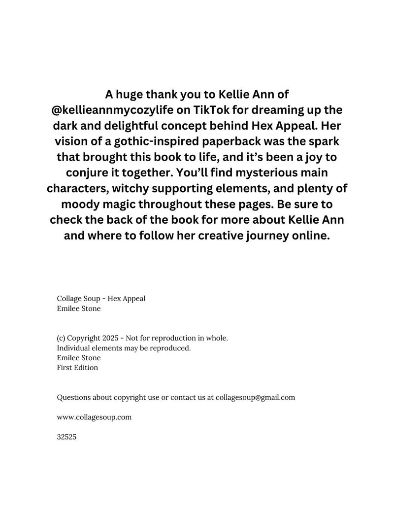 Hex Appeal eBook page 2 — gothic, witchy, spooky