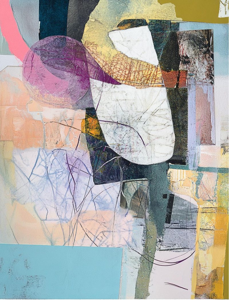 I Need This In My Life eBook page 22 — abstract collage, mixed media art, layered textures