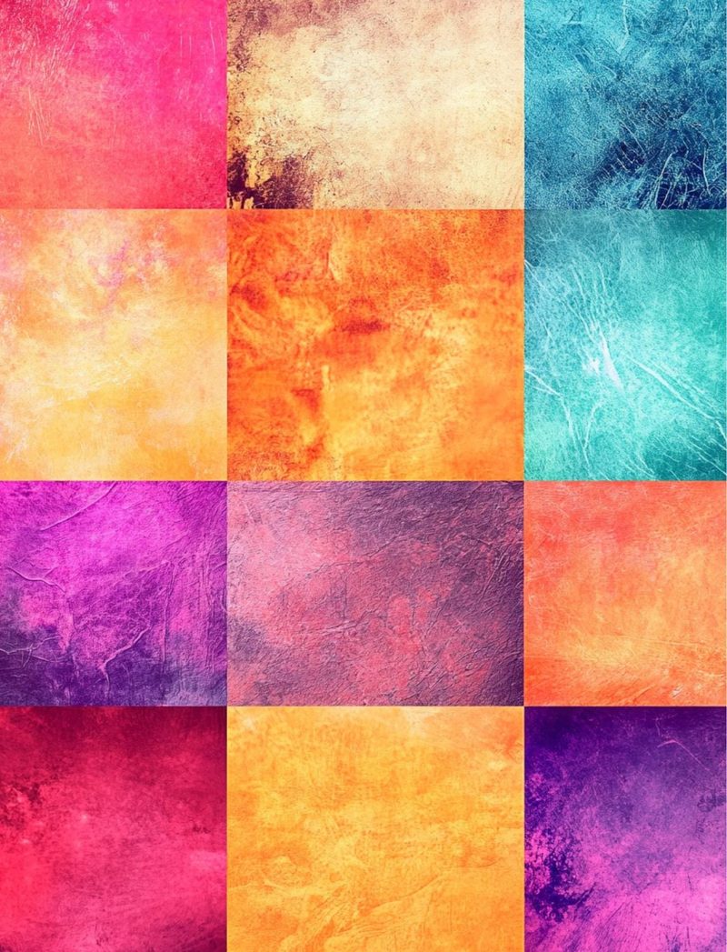 Journal Girly eBook page 50 — rainbow color gradient, modern abstract art, vibrant geometric collage
