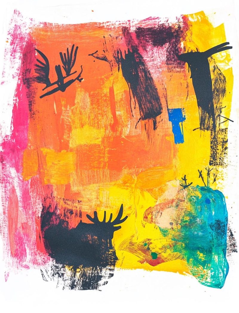 Journal Girly eBook page 63 — abstract expressionism, modern art, expressive collage