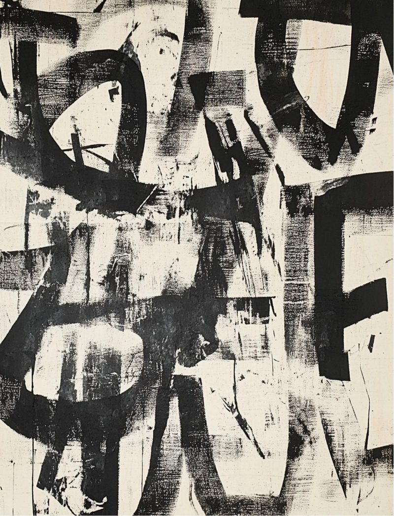 Lost Letters eBook page 18 — abstract collage, contemporary art, mixed media