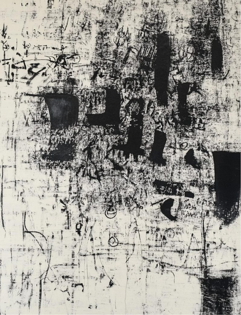 Lost Letters eBook page 32 — abstract expressionism, mixed media collage, modern art
