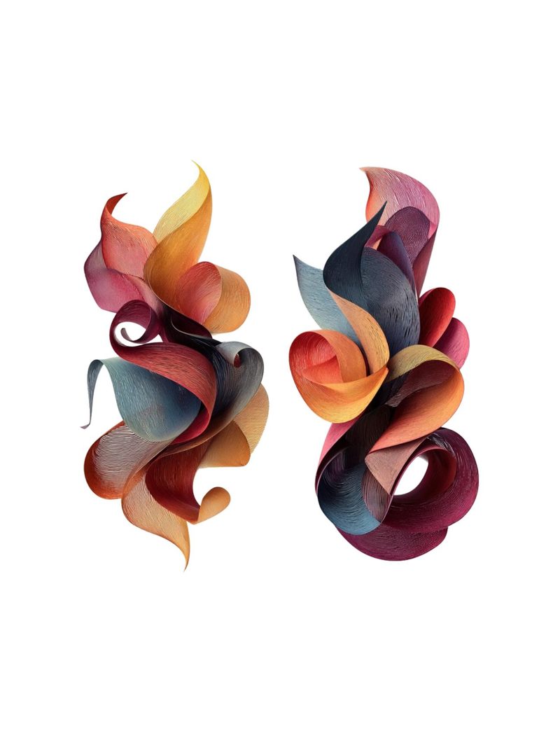 Material Grrrl eBook page 16 — abstract modern art, paper sculpture, contemporary collage