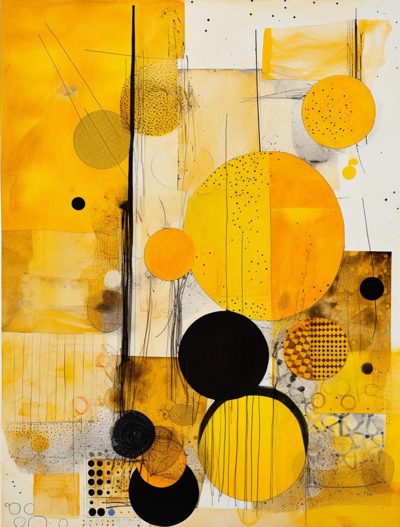 Mellow Yellow eBook page 55 — geometric abstract, contemporary art, modern collage