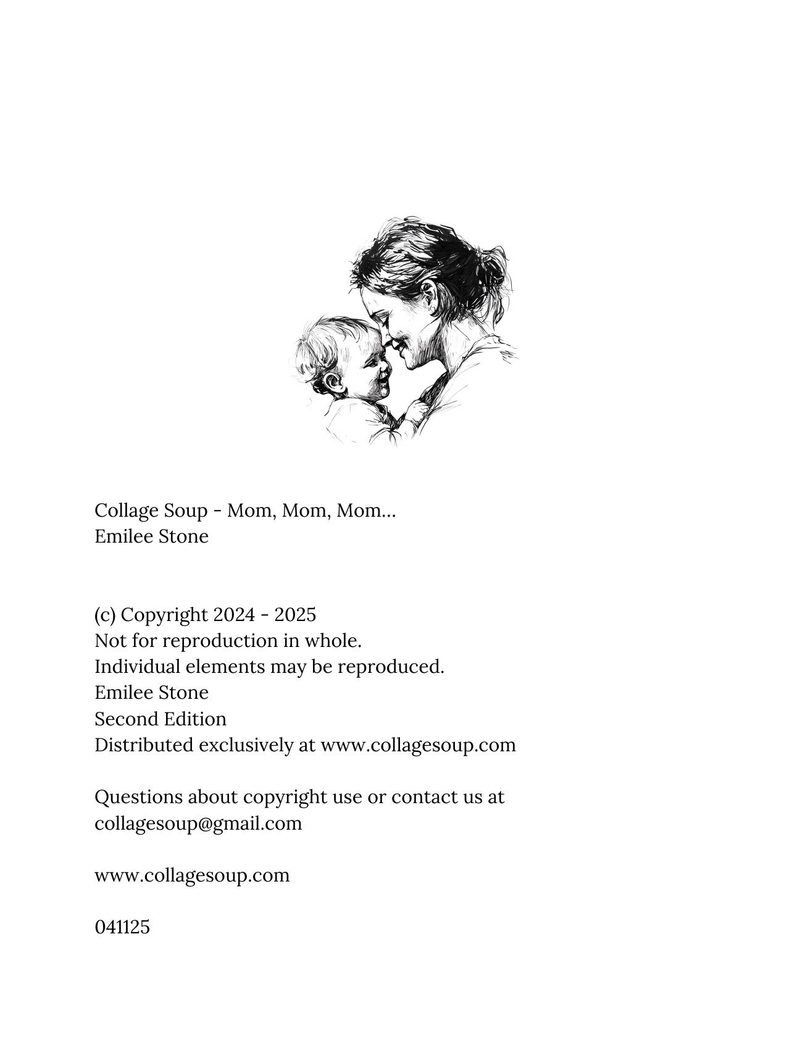 Mom, Mom, Mom… eBook page 2 — mother and baby, parenting, motherhood