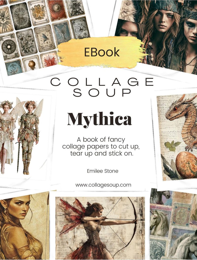 Mythica — Fantasy Collage Art Book eBook page 1 — [object Object]