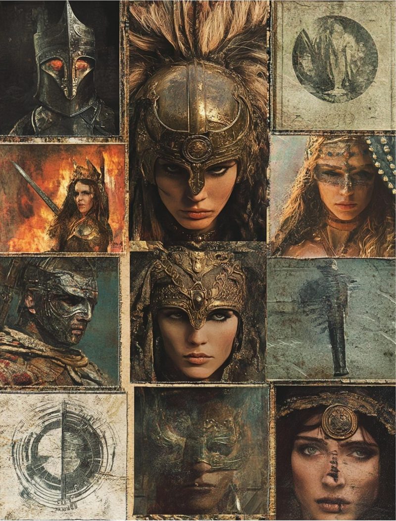 Mythica — Fantasy Collage Art Book eBook page 10 — [object Object]