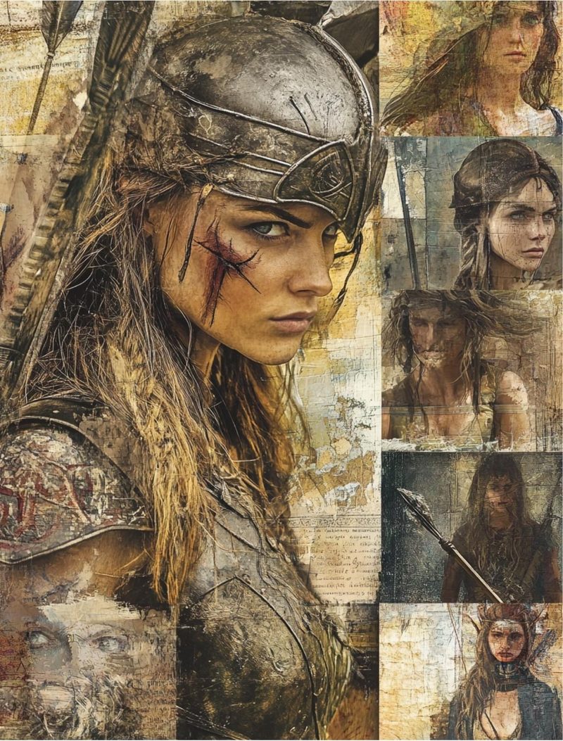 Mythica — Fantasy Collage Art Book eBook page 11 — [object Object]