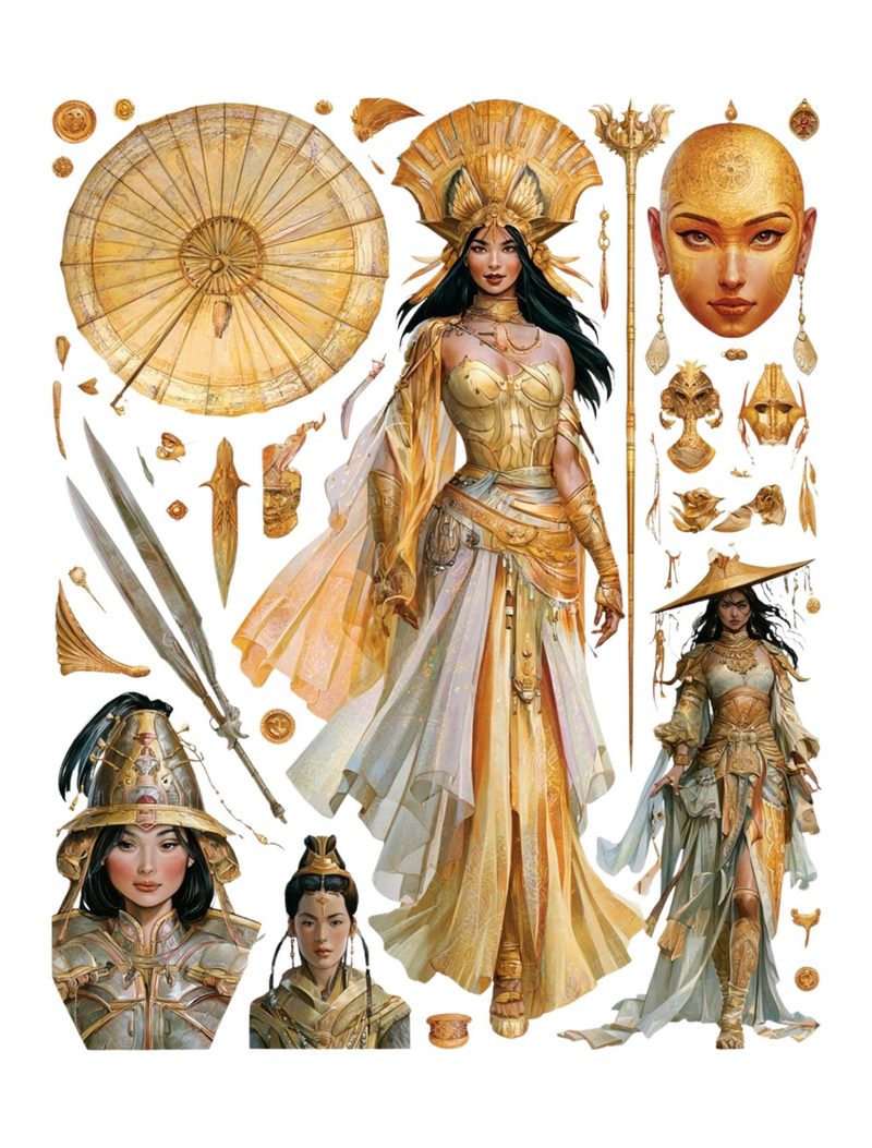 Mythica — Fantasy Collage Art Book eBook page 12 — [object Object]