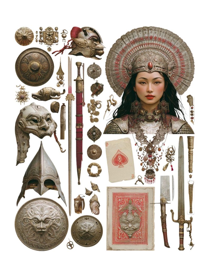 Mythica — Fantasy Collage Art Book eBook page 16 — [object Object]